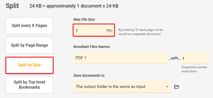 How to split all pages of a PDF document in half at once? – Help Center