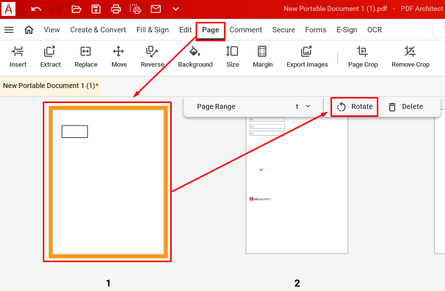 Rotate Page in Word