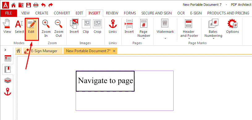 How To Create Links To Navigate Within A Document Pdf Architect