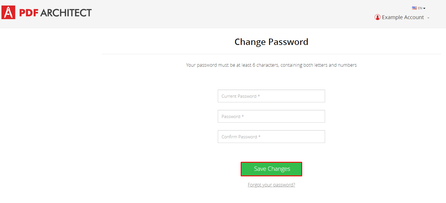 How To Reset My Account Password Pdf Architect