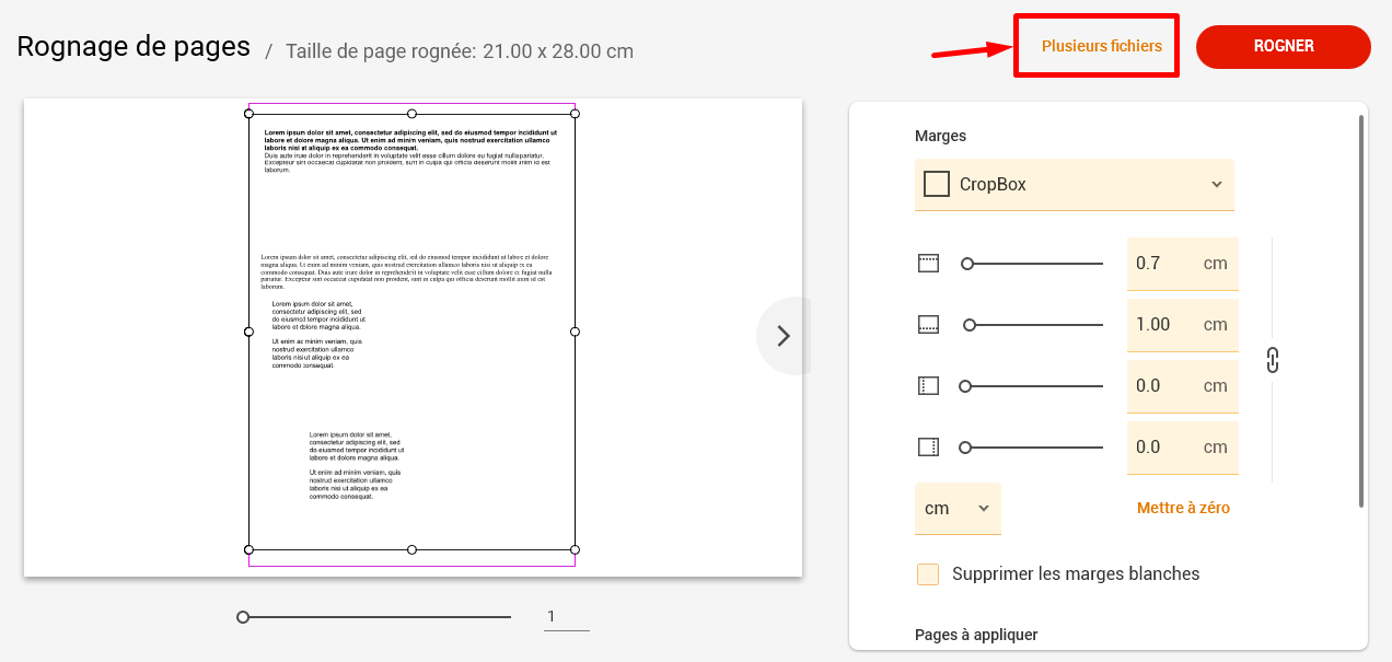 Comment recadrer une page PDF – PDF Architect