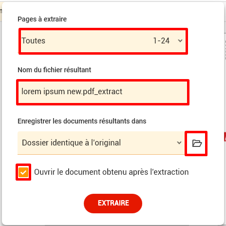 Comment puis-je extraire une partie de mon document PDF – PDF Architect