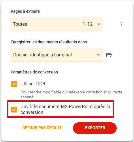 Comment puis-je convertir un PDF en PowerPoint – PDF Architect