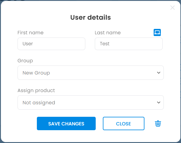 Change user and group details – PDF Architect